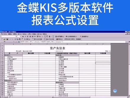 报表公式设置#金蝶软件