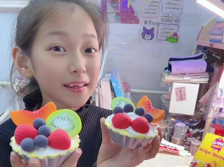 用粘土做仿真蛋挞~#手工diy #解压 #仿真食物#萌娃日常