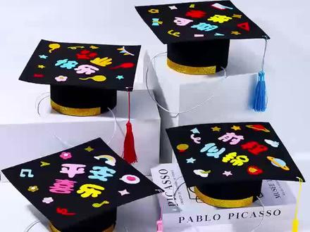 dly手工博士帽,#dly手工制作,