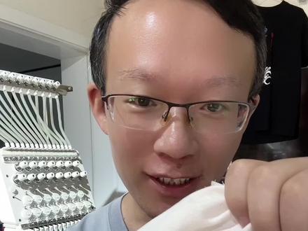 #电脑绣花 简单的绣制流程#刺绣工艺 #刺绣 #绣花