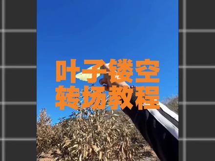 叶子镂空转场教程#剪辑教程 #手机剪辑