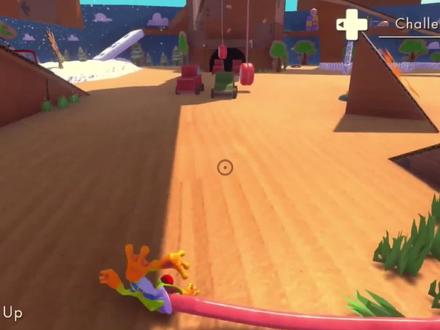 青蛙模拟器:塔米青蛙用积木玩滑滑梯,青蛙肚子快被汽车压爆了!