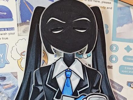 再续杯初音纸片人教程 #可动纸片人 #可动人偶 #纸偶 #马克笔手绘 #术力口