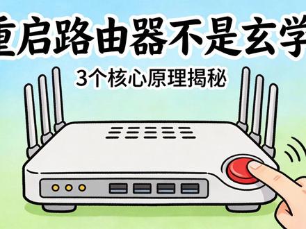 第52集:重启路由器,为什么真的有用? 路由器本质是一台微型计算机,运行时会把常用数据存在内存里快速调用。就像手机用久了后台开太多APP,内存被占满,新的请求就处理不过来。比如你刷视频突然卡顿,可能是路由器内存里堆积了太多临时连接记录。重启时,路由器会清空内存,所有后台进程重新开始,就像手机重启后变流畅一样。但要注意,这不是长久之计,如果频繁因内存问题重启,可能是路由器性能不足,需要更换。#资源 #路由器 #网络 #计算机