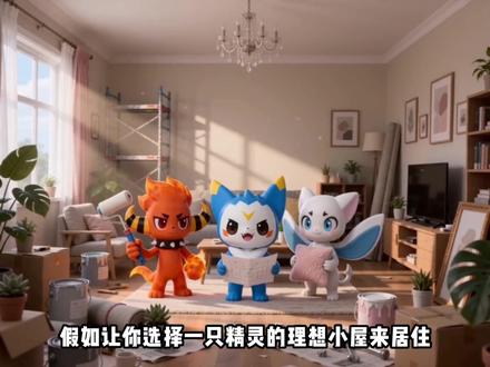 精灵们装饰理想小屋 你最喜欢哪只精灵的小屋呢 #洛克王国世界 #洛克王国世界正式上线 #洛克创作激励计划 #洛克王国世界二创 #青年创作者成长计划