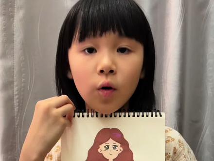 #画画 #简笔画 #女孩简笔画 一个穿着彩色睡裙的女孩简笔画 #丙烯画 #恩米丙烯马克笔