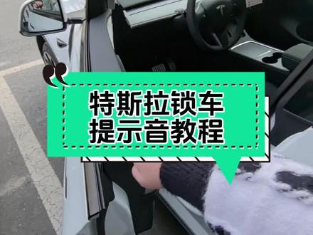 #特斯拉 2023.44设置自定义锁车提示音教程