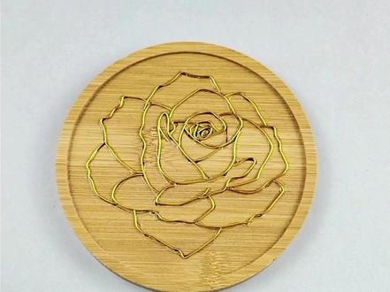 母亲节,做一朵永不凋谢的玫瑰#掐丝珐琅画 #景泰蓝 #手工diy #制作过程 #母亲节手工