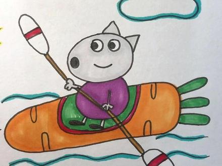 小猪佩奇简笔画 #简笔画 #启蒙早教 #儿童动画 #内容启发搜索 #画画