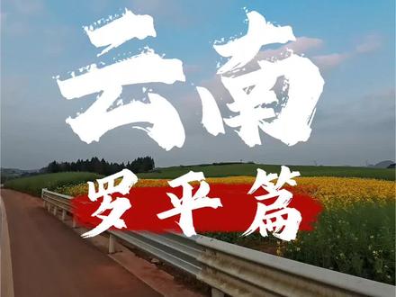 #手机带你摩旅云南 第四天,今天去罗平看油菜花海,罗平是吉尼斯认证的,顶级观赏性强,自然形成的油菜花田。#长途骑行