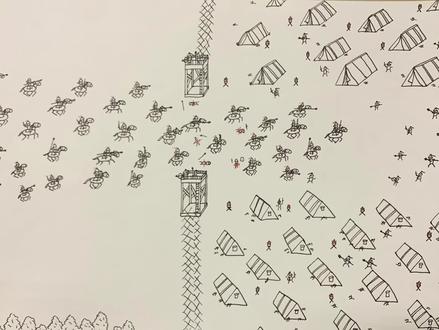 卢象升夜袭清军大营。出发前的军令名传千古:刀必带血!人必带伤!马必喘汗!违令者斩!不久后战死,甲下穿着麻衣白网(服父丧)#火柴人 #日常瞎画 #历史 #明朝