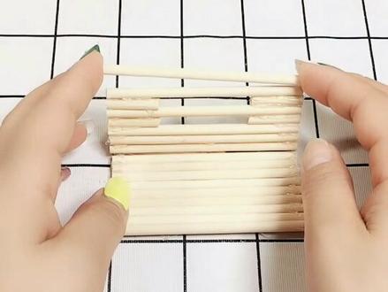 @抖音小助手 一次性筷子改造凉亭