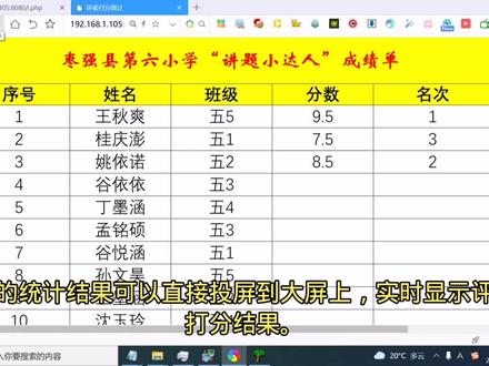 新作评委网络打分软件