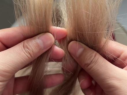 假发毛躁了盘盘修修还能再戴一阵子#假发#假发毛躁