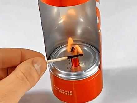 饮料罐制作燃油灯教程#技术分享 #工匠精神 #手工达人