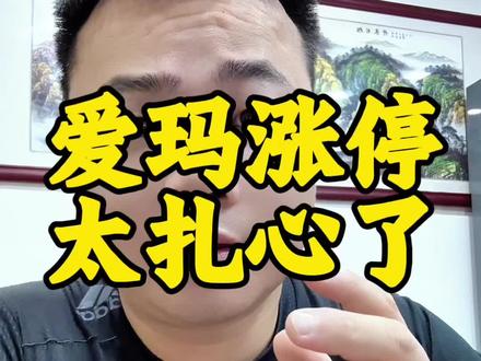 市场永远是对的!爱玛涨停真相太扎心! #A股#股市#股民日常#股民交流 #散户