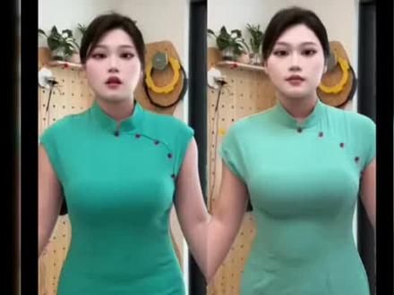 腰部偏大喜欢掐腰可以拍小一个码子#微胖旗袍穿搭#微胖女生旗袍穿搭