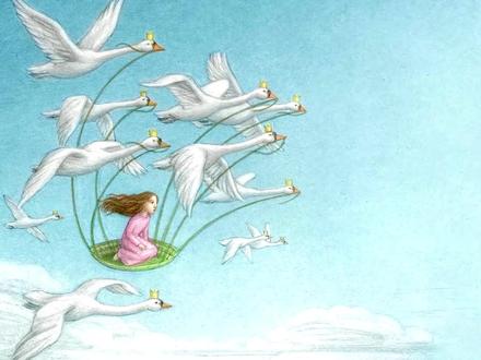 野天鹅,彩绘安徒生经典故事 #童话故事 #绘本阅读 #读书计划 #少儿绘本 #安徒生 #智影 #春日进阶计划