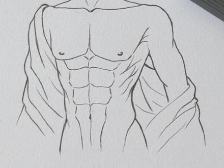 腹肌怎么画#画画#简笔画##画画其实很简单 #零基础学画画 #内容启发搜索
