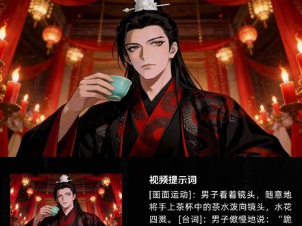 AI精致古风漫剧自带配音制作教程提示词#AI视频 #AI漫剧 #小云雀AI