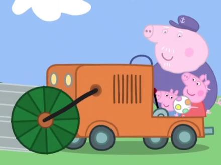 #上热门 猪爷爷开着他自己做的除草机来了#小猪佩奇 #简笔画 #儿童动画 #启蒙早教 @DOU+上热门 @DOU+小助手