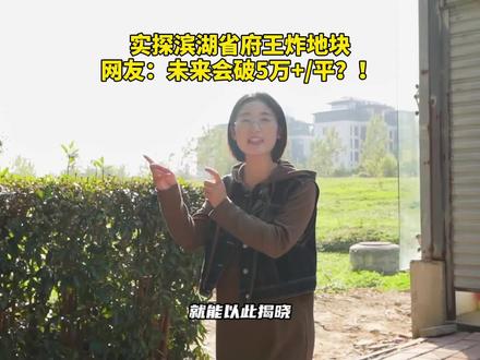果然,滨湖的新地王已经来了~#合肥#楼市