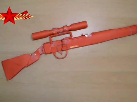 如何轻松制作一把毛瑟98k狙击步枪呢,那就来创意手工折纸系列吧 #折纸 #亲子手工制作 #手工制作 #折纸教程 #创意手工