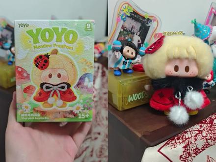 沉浸式拆YOYO花野蓬蓬 可以穿娃衣的YOYO~可玩性拉满了#每天开心不重样 #YOYO搪胶毛绒盲盒 #YOYO又开心了