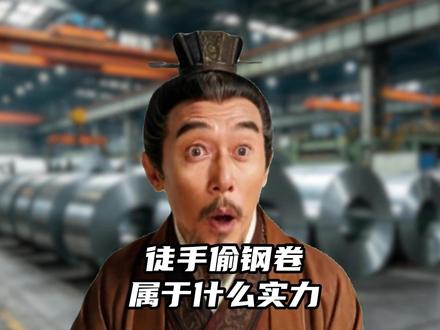 炼钢厂有个规矩:谁能抗走钢卷,钢卷就是谁的 #回答我 #实力 #钢卷
