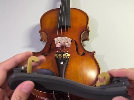 教大家如何安装小提琴的肩托。#小提琴 #学琴之路 #小提琴教学