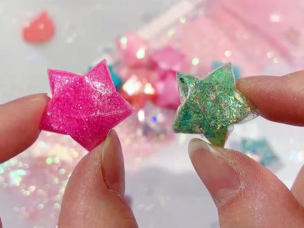 仙气十足的万能星星教程,透明小胶带卷一卷,太美啦#手工 #幸运星