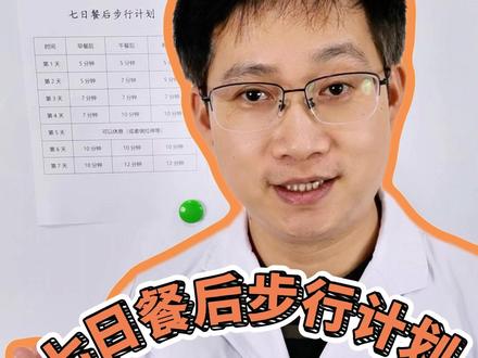 走路是天然降糖药!七日餐后步行法 #走路锻炼 #走路降糖 #餐后血糖 #抖出健康知识宝藏 #我的年度健康盘点