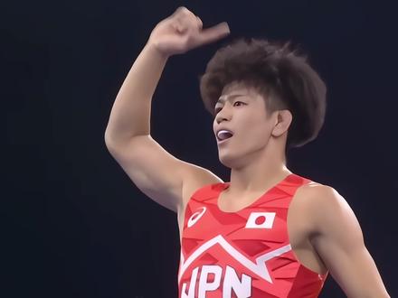 爆炸头大郎奥运会夺冠时刻,标准的技术型代表#摔跤运动员