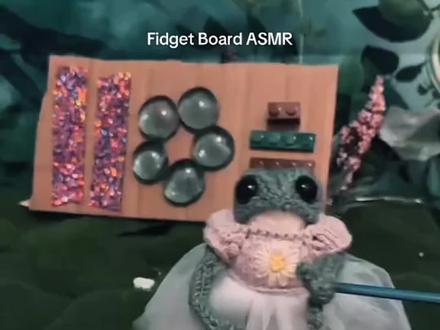 小青蛙做的指尖板#asmr#助眠#敲击音#自制解压板#萌宠 助眠