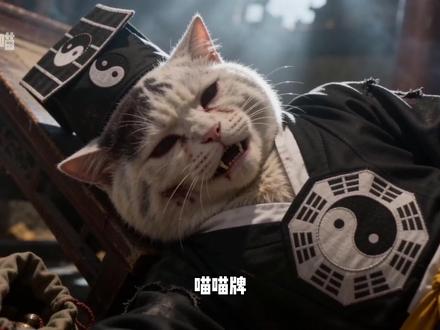 《白猫道长:一眉道喵》 第三集:还没有结束。#AI电影 #AI猫咪