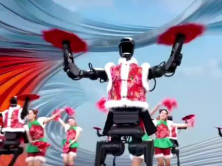 2026春晚震撼瞬间:机器人武术全球首秀 #科技 #机器人 #人工智能 #春晚