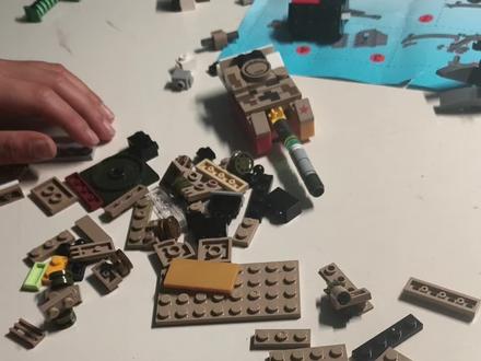 乐高坦克拼搭教学#乐高积木