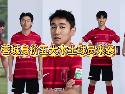 蓉城本土球员最新身价来袭#足球 #成都蓉城 #韦世豪