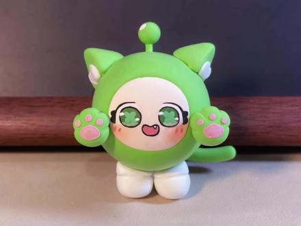 猫咪蛋小绿~ #lulu噜撸土 #手工 #表情包 #蛋仔派对 #游戏破壁计划