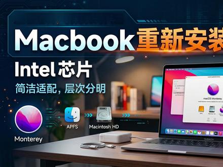 Macbook重新安装系统 Macbook重新安装系统 intel芯片 #macbook #macos #monterey #intel芯片mac