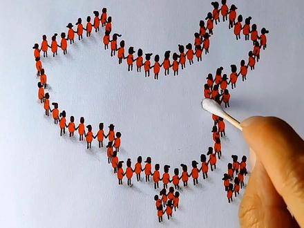 画立体小人描绘祖国的大好河山,让我们手拉着手共同祝愿祖国繁荣昌盛!#简笔画 #我爱我的祖国 #国庆节主题画 #国庆节 #中国地图 @抖音小助手