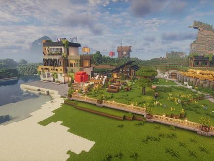 《悠然人生》第七集,温室花房。#我的世界 #我的世界建筑