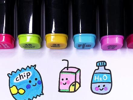 各种零食简笔画,学不会你打我#一起学画画 #画画教程 #简笔画 #田妈画画