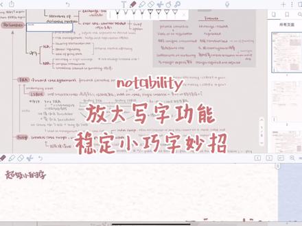 notability怎样稳定写出小巧字体#ipad #notability #电子笔记 #ipad学习