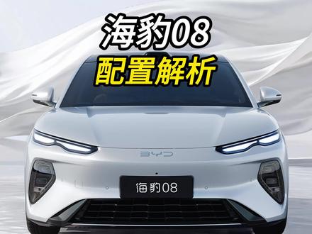 比亚迪海豹08配置解析你会怎么选? #比亚迪 #海豹08