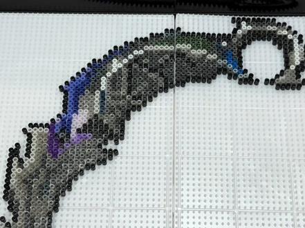 拼评论区拼豆图第四天#拼豆 #拼豆过程 #长视频 #爪刀 #无畏契约