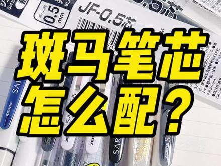 不知道斑马笔芯怎么配?这个视频告诉你~#文具安利 #学生党必备 #斑马笔 #文具控 #学生党好物分享