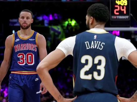 被库里压制的浓眉哥!7年18场比赛,仅胜一场,浓眉被库里完全压制#库里 #安东尼戴维斯