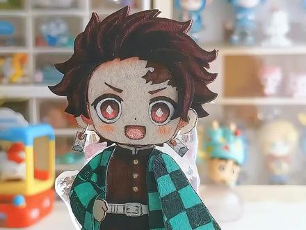 一起来做炭治郎吧#炭治郎 #鬼灭之刃 #手工 #不织布 #教程