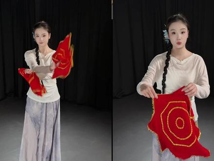 手绢花说明大全!不会手绢花的赶紧来学一学~#手绢花教程 #零基础学舞蹈 #成人零基础舞蹈 #简单易学舞蹈